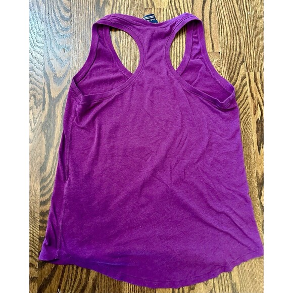 NIKE Size XS Womens Cotton Blend Scoop Neck Athletic Racer Back Top Purple EUC - Picture 8 of 8